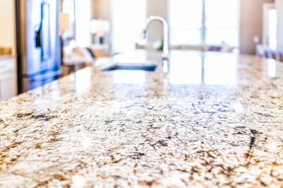 Granite Backsplash and Counter