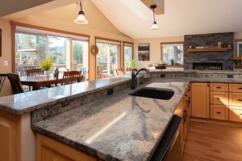 Granite Slab Installation in Roseville, CA