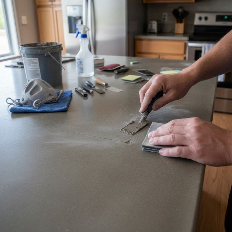 Local Countertop Refinishing pros at work